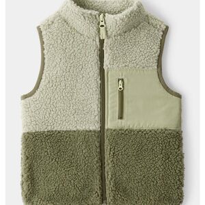 Carter’s Toddler Boy Sherpa Sleeveless Vest - Green Size: 2T